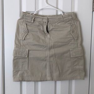 J Crew size 0 Khaki Cargo Skirt